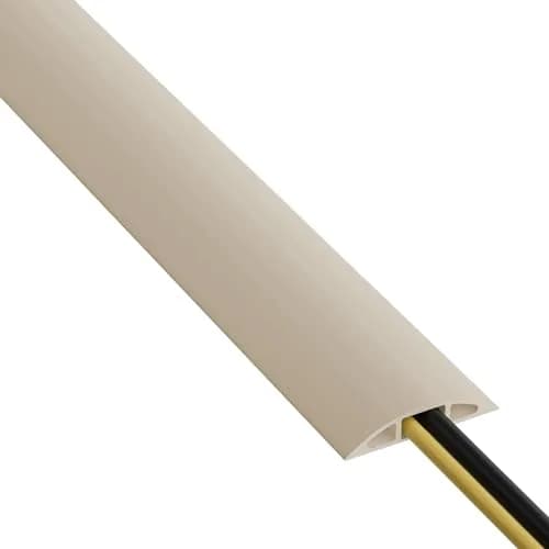 D-Line 6ft Floor Cord Cover Beige | Heavy Duty Cable Protector for Floors thumbnail 1
