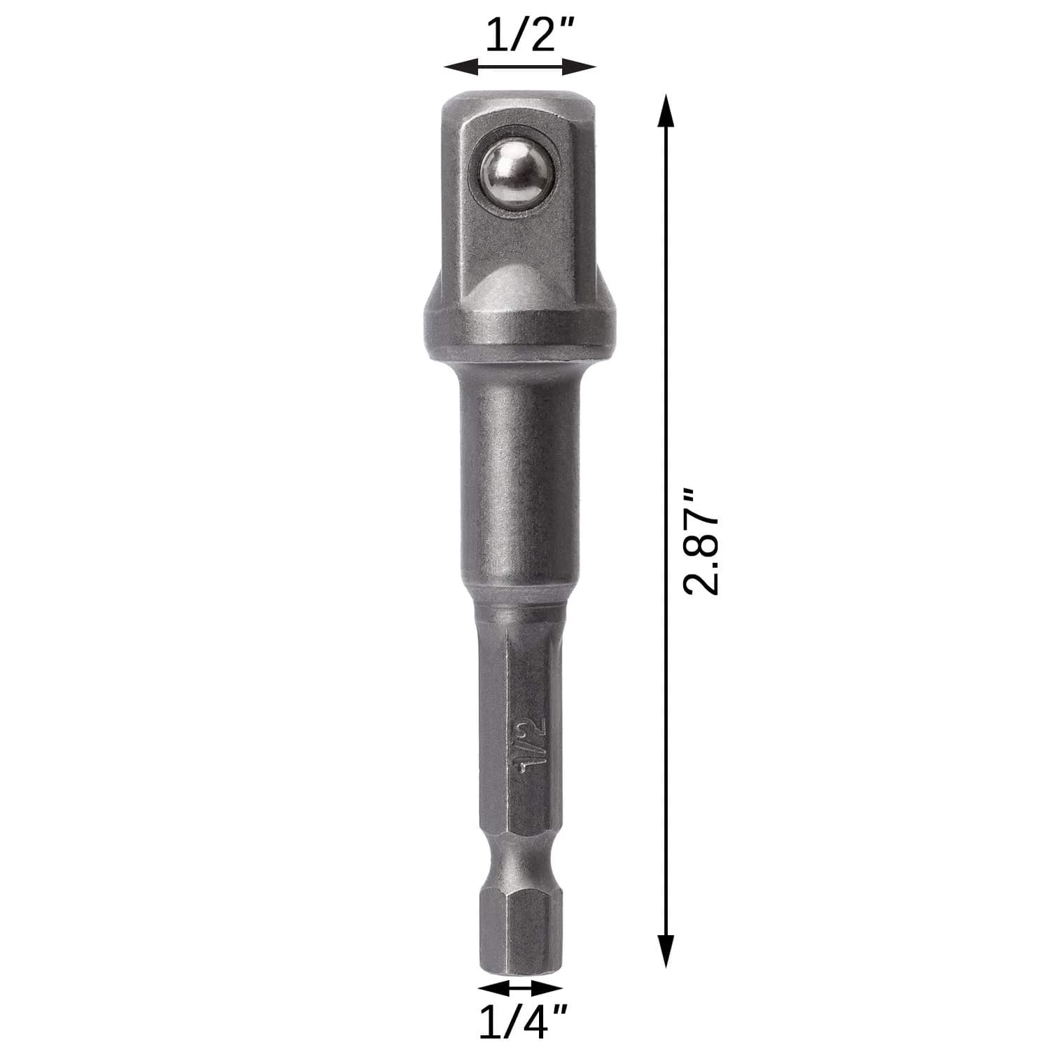 OIIKI 6 Pack 1/2 inch Square Socket Adapter Bit Set | Impact Driver Power Bits for Automotive DIY (70-120 chars) thumbnail 2