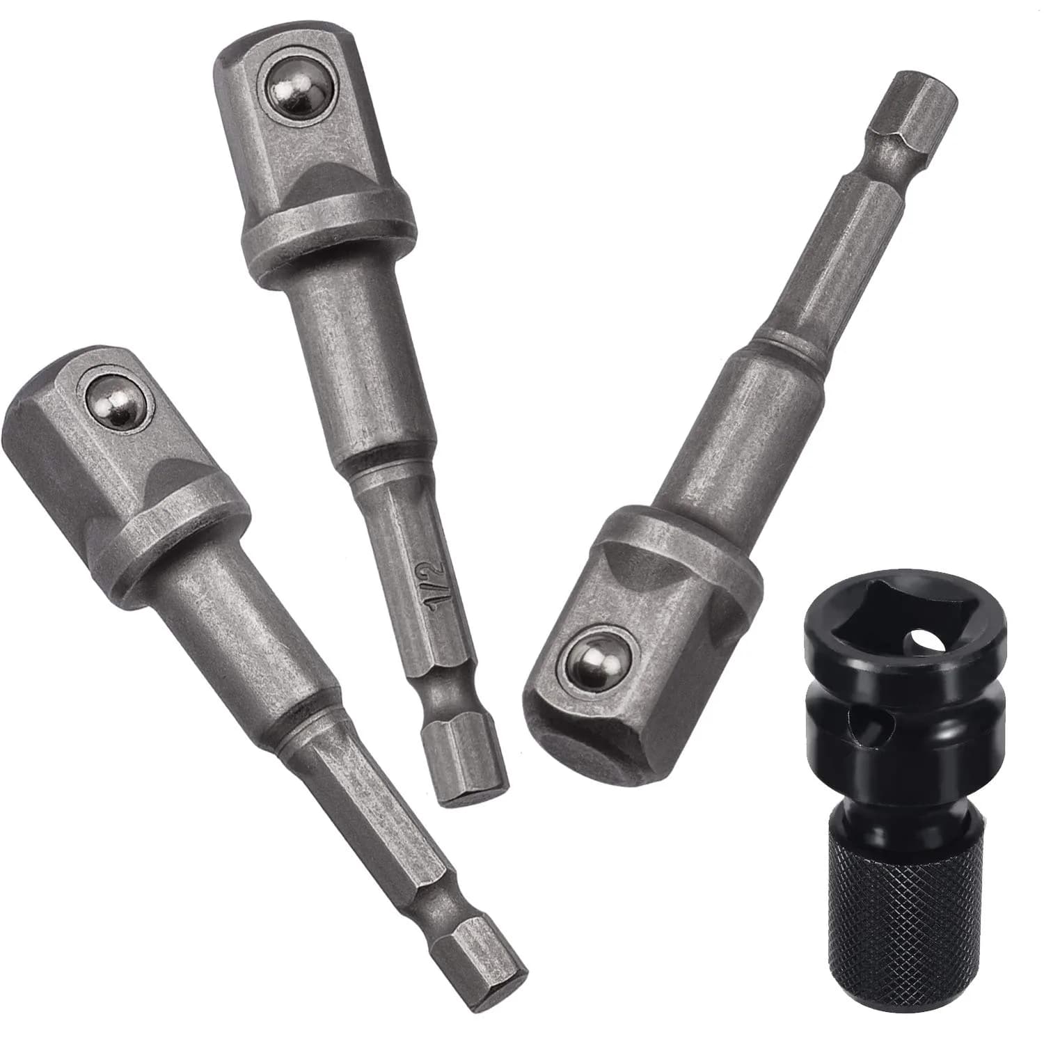 OIIKI 6 Pack 1/2 inch Square Socket Adapter Bit Set | Impact Driver Power Bits for Automotive DIY (70-120 chars) thumbnail 4