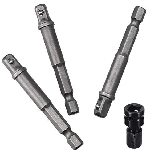 OIIKI 6 Pack 1/4 inch Square Socket Adapter Bit Set | Hardened HSS Impact Driver Bits for Automotive & DIY Use thumbnail 4