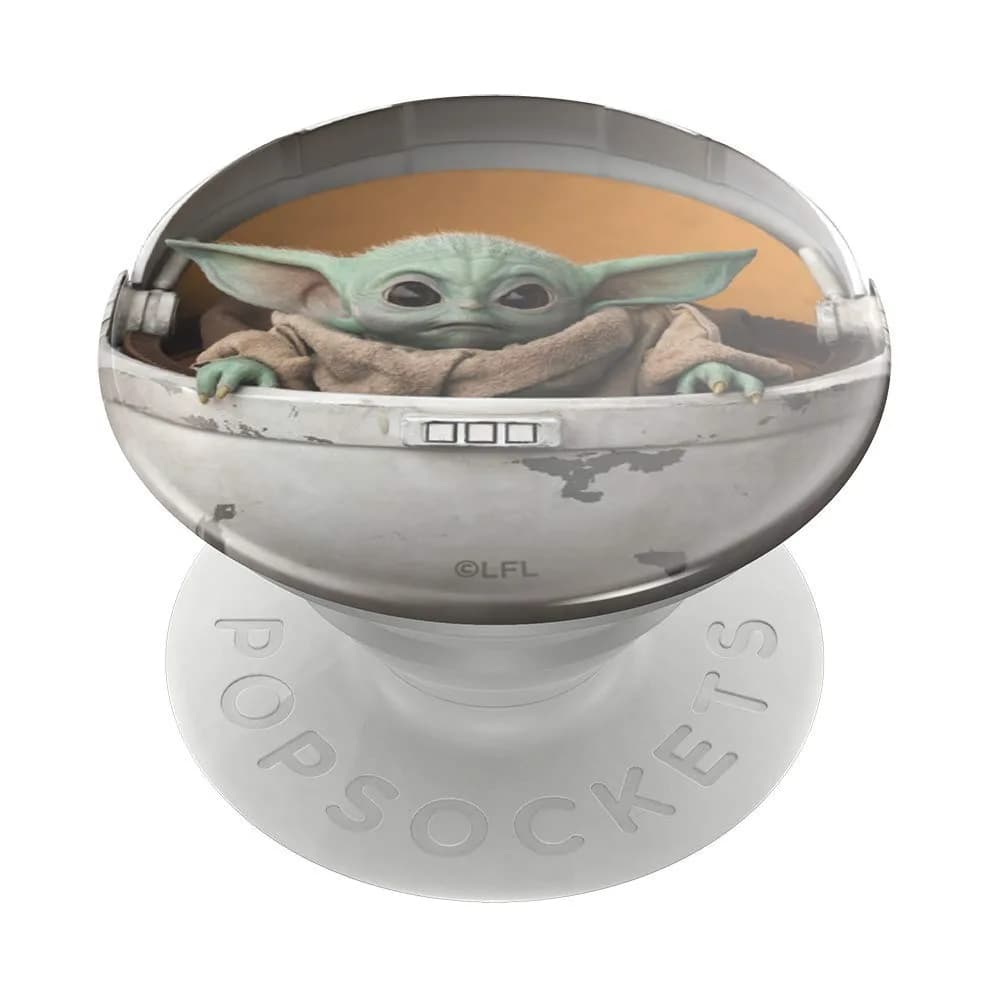 PopSockets Adhesive Phone Grip, Holder- Baby Yoda | Secure, Swappable, Compatible with Wireless Charging — Baby Yoda Pod