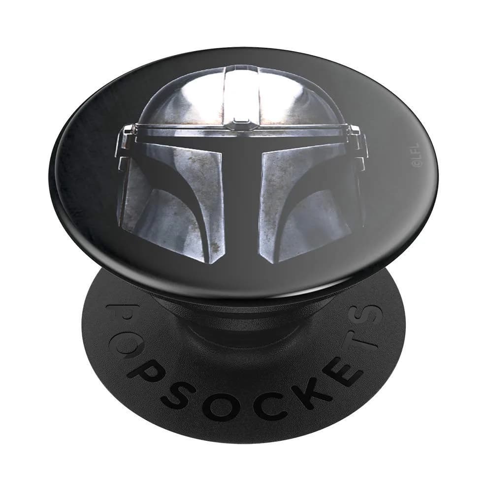 PopSockets Adhesive Phone Grip, Holder- Mandalorian Gloss | Secure, Swappable, Star Wars Style