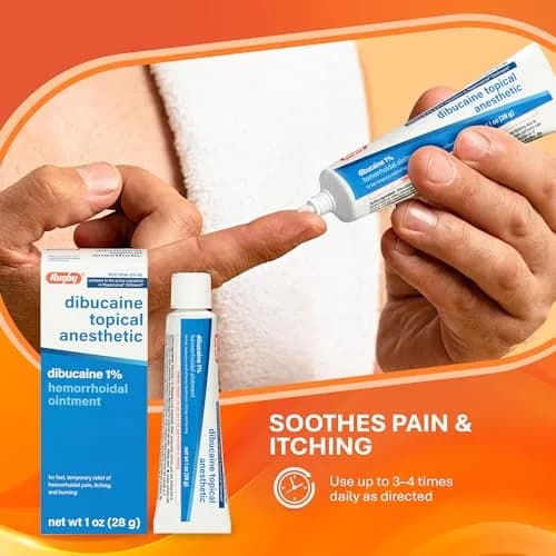 RUGBY LABORATORIES Dibucaine 1% Hemorrhoid Ointment 1 Oz | Fast Relief for Hemorrhoids & Soreness thumbnail 4