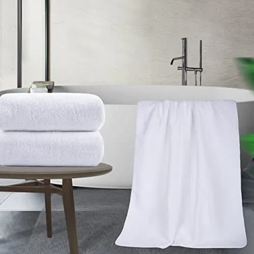 POLYTE Extra Large Microfiber Bath Sheet 35x70 in | Ultra-Absorbent, Quick Dry, Soft & Stylish thumbnail 5