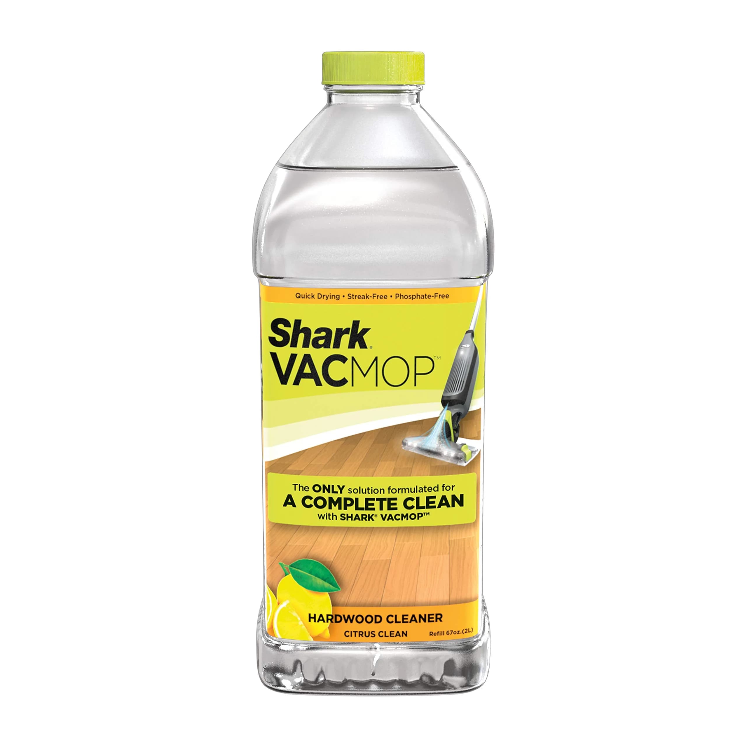 Shark VACMOP Hardwood Cleaner Refill 2L (67.6 Fl Oz) | Citrus Clean Scent for Sealed Wood Floors - main product image