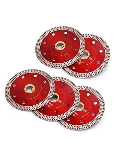 Casaverde 4 Inch Super Thin Diamond Porcelain Saw Blades, Ceramic Cutting Disc Wheels 105 mm (4") | 5-Piece Set for Granite, Marble, Tile thumbnail 3