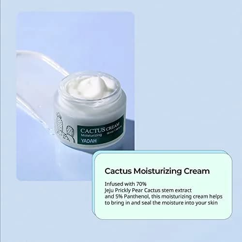 YADAH Cactus Cream 50ml (1.69 Fl Oz) | Soothes Sensitive Dry Skin with Cactus Extract & Panthenol thumbnail 2