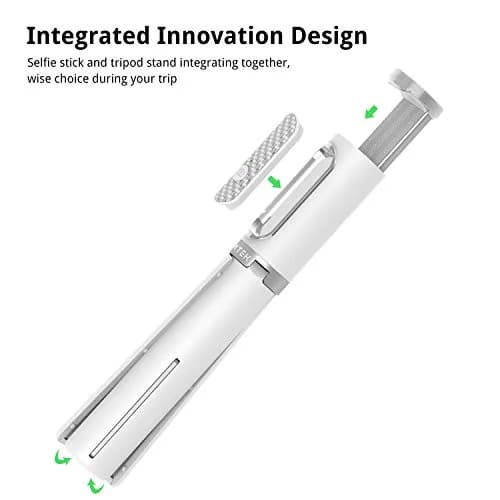 ATUMTEK Selfie Stick Tripod with Bluetooth Remote, 31.3" (79.5 cm) Extendable Aluminum Phone Holder for iPhone & Samsung thumbnail 2