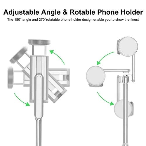ATUMTEK Selfie Stick Tripod with Bluetooth Remote, 31.3" (79.5 cm) Extendable Aluminum Phone Holder for iPhone & Samsung thumbnail 3