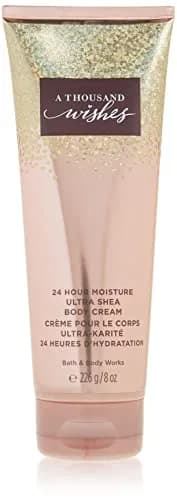 Bath & Body Works A Thousand Wishes Ultra Shea Body Cream 8 oz | Moisturizes Dry Skin with Sparkling Champagne & Amber thumbnail 1