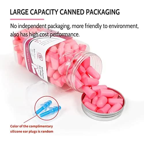 LYSIAN Soft Foam Ear Plugs for Sleeping, 60 Pairs, 38dB SNR | Comfortable Noise Reduction for Sleep & Travel thumbnail 4