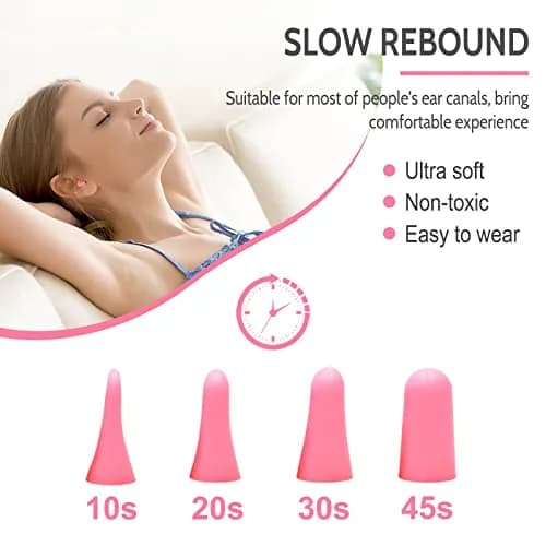 LYSIAN Soft Foam Ear Plugs for Sleeping, 60 Pairs, 38dB SNR | Comfortable Noise Reduction for Sleep & Travel thumbnail 2