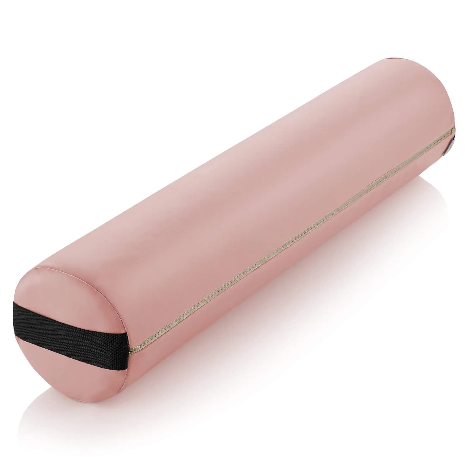 Saloniture Full Round Massage Table Bolster Pillow Pad - 26 x 6 Inch - Pink | Supportive & Durable — Pink