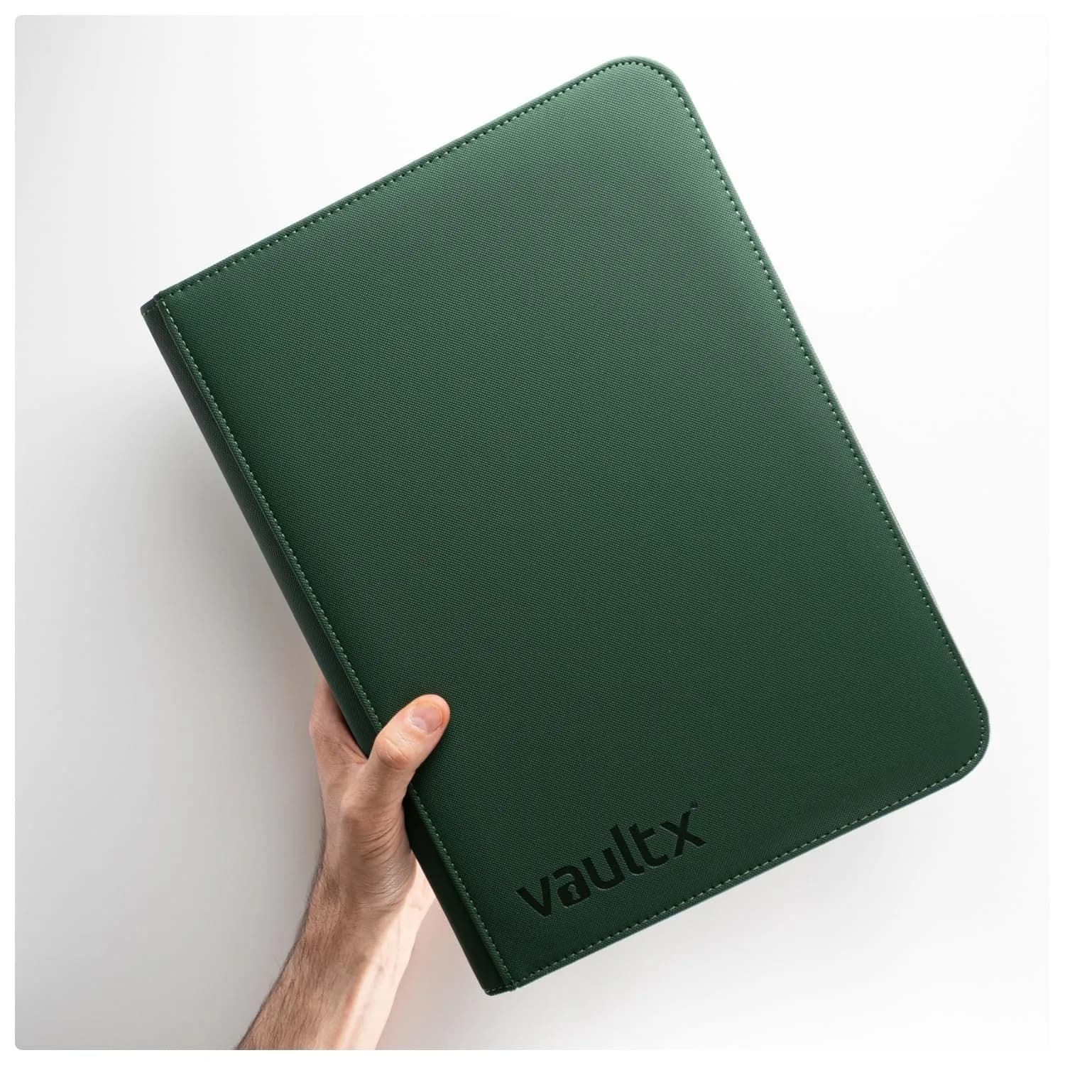 Vault X 9 Pocket Zip Binder with Exo-Tec Cover, 360 Cards, 20 Side-Loading Pages (Green) - view 7