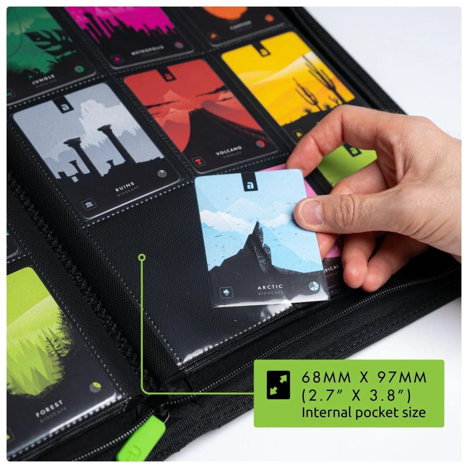 Vault X 9 Pocket Zip Trading Card Binder 360 Cards Exo-Tec (Red) | Durable, Water-Resistant, Archival-Safe - view 5