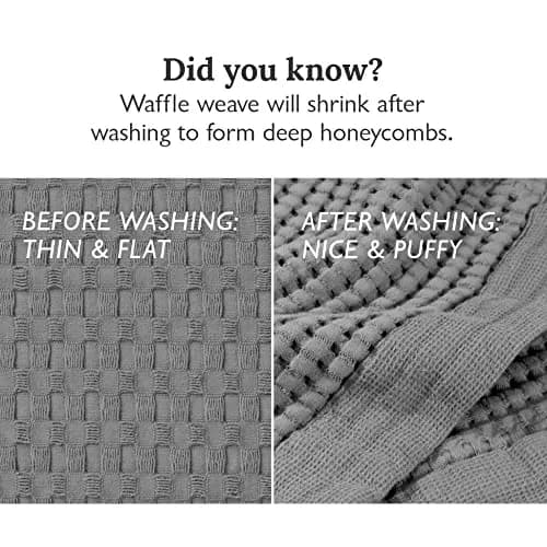 GILDEN TREE Waffle Bath Sheet 40x80 | Quick Dry Luxury Towels, 2 Pack, Modern Style (Slate) thumbnail 8