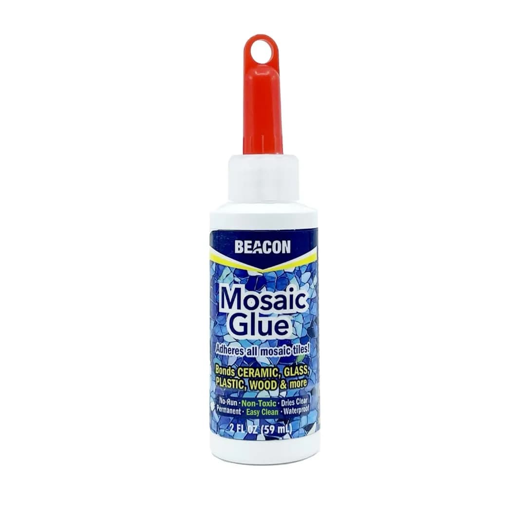 Beacon Mosaic Glue 2-Ounce Bottles | 12-Pack | Waterproof, Non-Toxic, Dries Clear - main product image