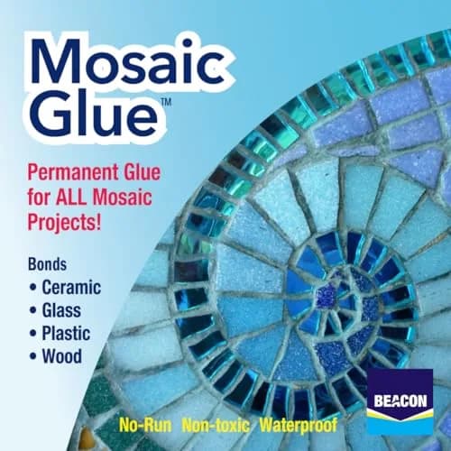 Beacon Mosaic Glue 2-Ounce Bottles | 12-Pack | Waterproof, Non-Toxic, Dries Clear thumbnail 4