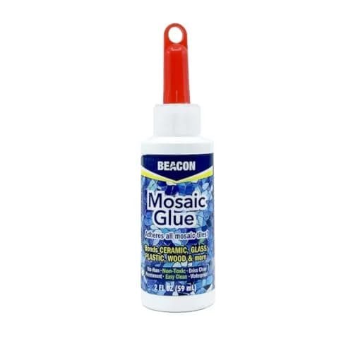 Beacon Mosaic Glue 2-Ounce Bottles | 12-Pack | Waterproof, Non-Toxic, Dries Clear thumbnail 1