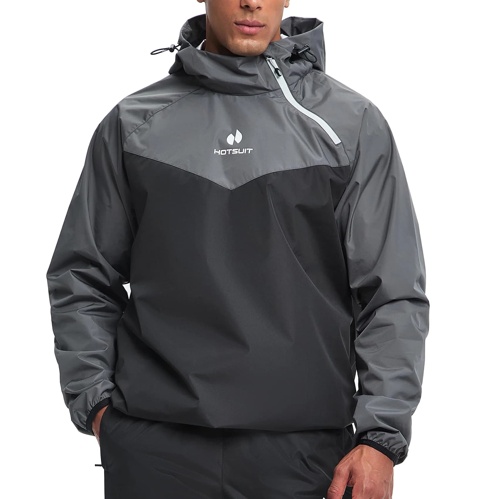 HOTSUIT Men's B. Gray Sauna Jacket Only for Weight Loss - XX-Large - view 4