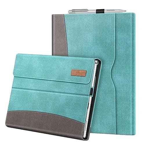 Fintie Case for Microsoft Surface Pro 7 Plus, Pro 7/6/5/4/3 12.3 inch Tablet | Turquoise, Built-in Kickstand, Stylus Holder thumbnail 1