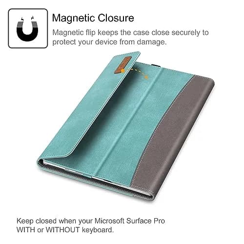 Fintie Case for Microsoft Surface Pro 7 Plus, Pro 7/6/5/4/3 12.3 inch Tablet | Turquoise, Built-in Kickstand, Stylus Holder thumbnail 8