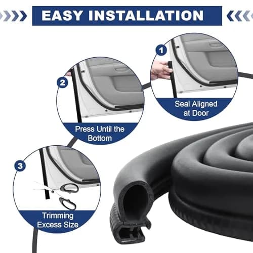 Storystore Automotive Door Weather Stripping 20Ft | Flexible EPDM Seal for Car & RV thumbnail 4
