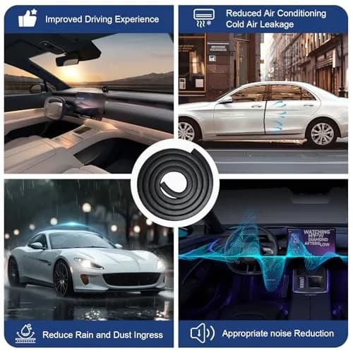 Storystore Automotive Door Weather Stripping 20Ft | Flexible EPDM Seal for Car & RV thumbnail 6