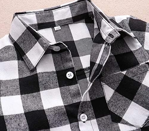 Goodplayer Kids Flannel Shirt 18-24 Months | Soft Cotton Plaid Top for Baby Boys & Girls thumbnail 3