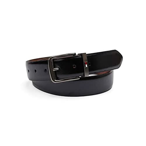 Tommy Hilfiger Men's Black/Tan Stretch Reversible Belt, Large (38-40 Waist) - view 2