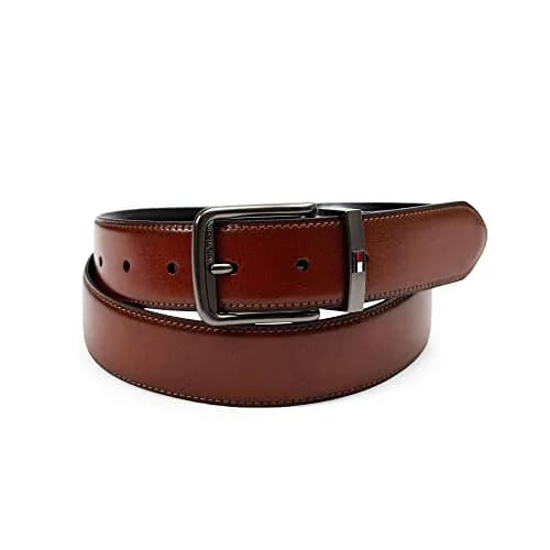 Tommy Hilfiger Men's Black/Tan Stretch Reversible Belt, Large (38-40 Waist) - view 3