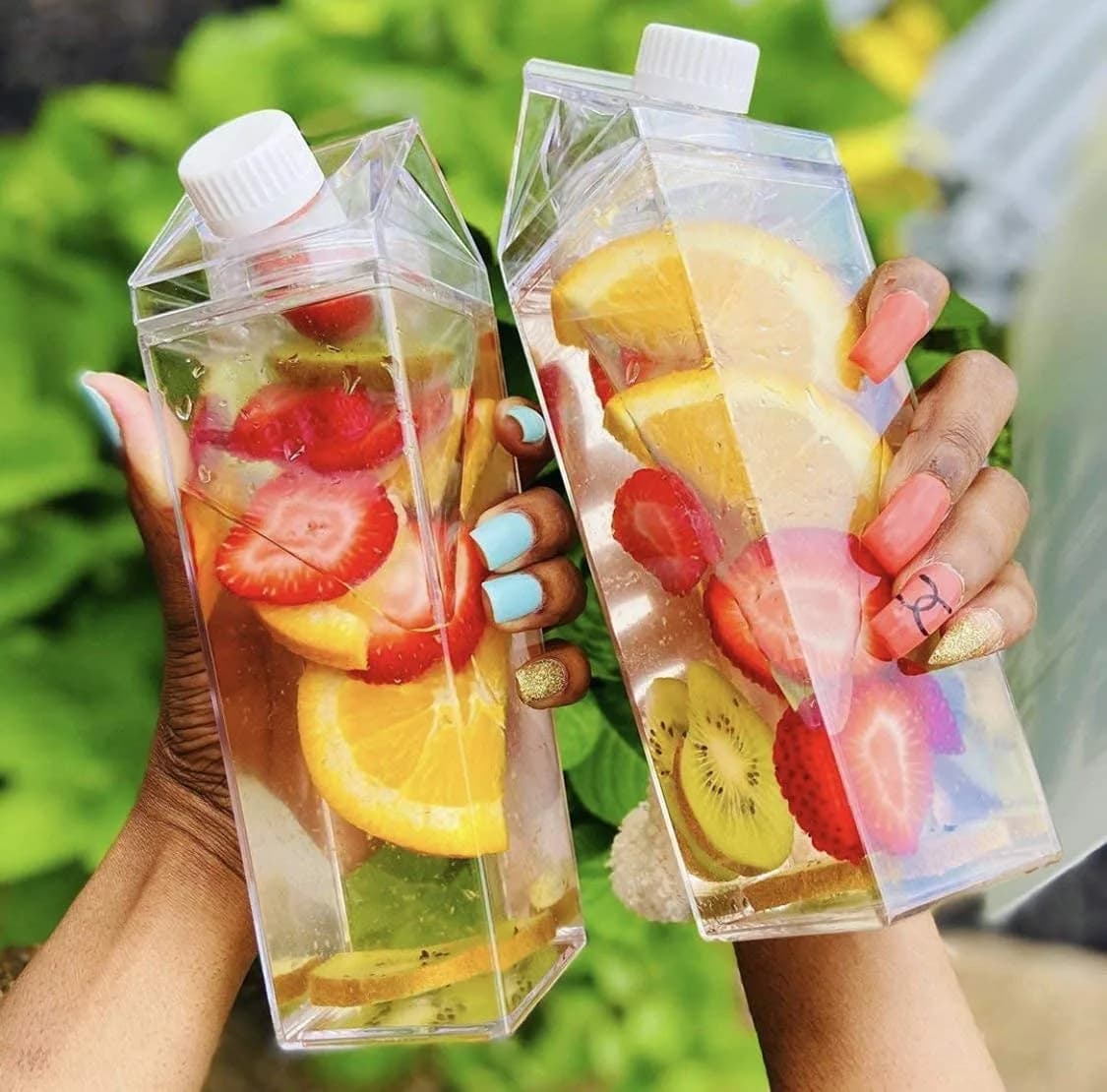 STARGOODS SUPPLY Clear Milk Carton Water Bottle 500ml (16.9 Ounces) | BPA-Free Acrylic for Daily Use - view 3