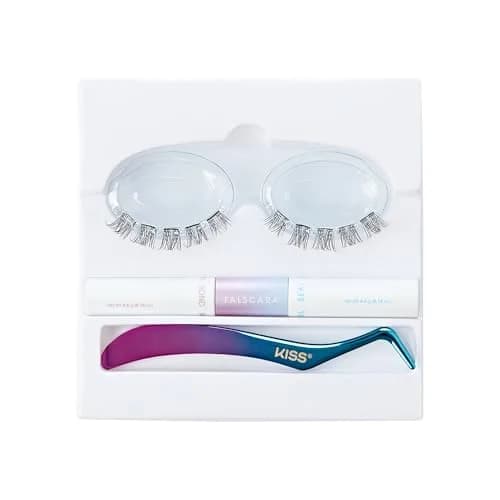 KISS Falscara DIY Lash Extension Starter Kit 10 Reusable Featherlight Wisps, Bond & Seal, Applicator thumbnail 7