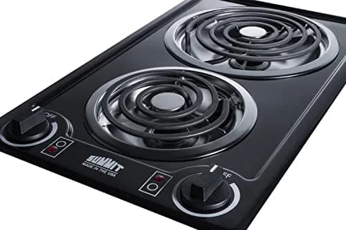 Summit 12" 2 Burner Electric Cooktop | 230V Radiant Coil Elements, Made in the USA, White thumbnail 6