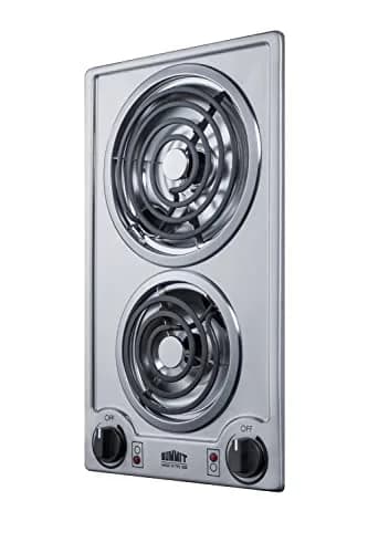 Summit 12" 2 Burner Electric Cooktop | 230V Radiant Coil Elements, Made in the USA, White thumbnail 8