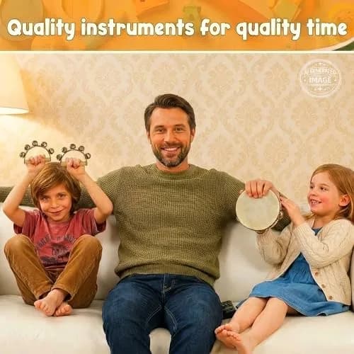 Stoie’s Wooden Musical Instruments for Kids Ages 3+ | Montessori Music Toy Set with 13 Instruments thumbnail 7
