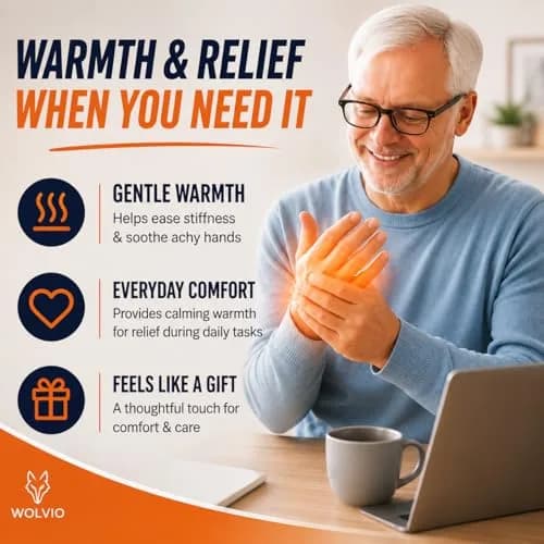 WOLVIO USB Heated Mouse Pad Hand Warmer | 3 Temperatures & Timers, Ergonomic, UKCA/CE Certified thumbnail 7