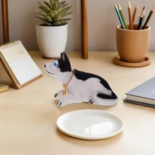 Wakauto Shaking Head Dog Bobblehead Ornament 15cm (5.91in) | Entertaining Nodding Action for Car Dashboard thumbnail 5