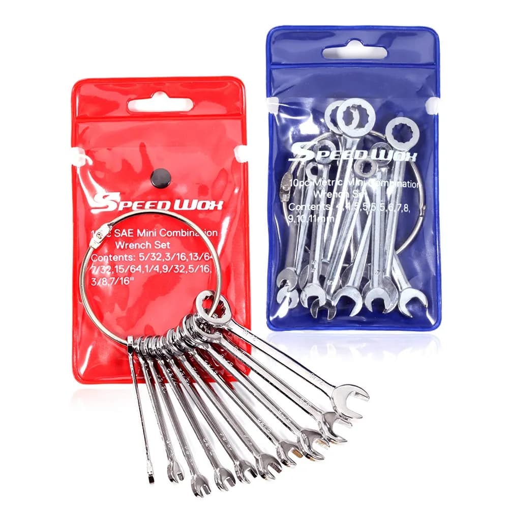 SPEEDWOX 20-Piece Metric & SAE Mini Combination Wrench Set - main product image