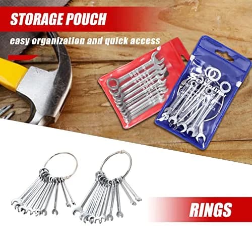 SPEEDWOX Mini Wrench Set 20-Piece 16.7cm (6.57in) | High Carbon Steel Angled Box Ends thumbnail 6
