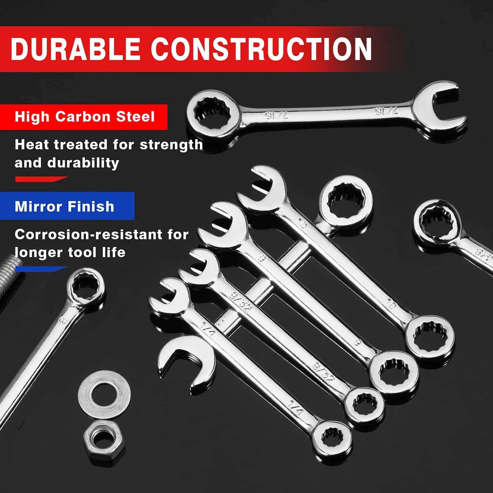 SPEEDWOX 20-Piece Metric & SAE Mini Combination Wrench Set - view 2