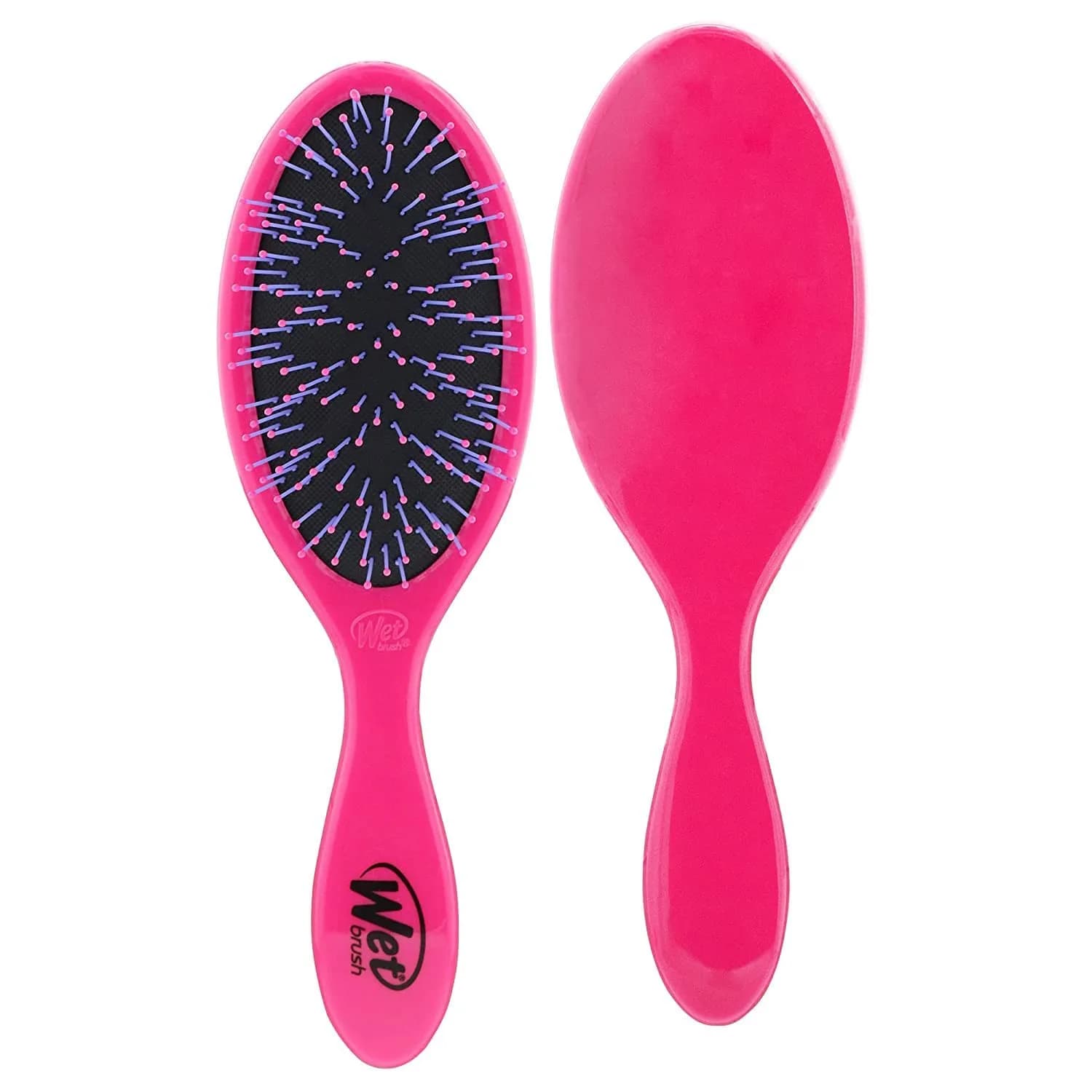 Wet Brush Thick Hair Detangling Brush, Pink, Ultra-Soft IntelliFlex Bristles Glide Through Tangles With Ease, Pain-Free Detangler for All Hair Types, Wet & Dry — Pink