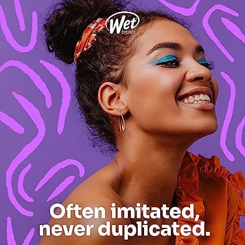 Wet Brush Thick Hair Detangling Brush, Pink, Ultra-Soft IntelliFlex Bristles Glide Through Tangles With Ease, Pain-Free Detangler for All Hair Types, Wet & Dry thumbnail 6