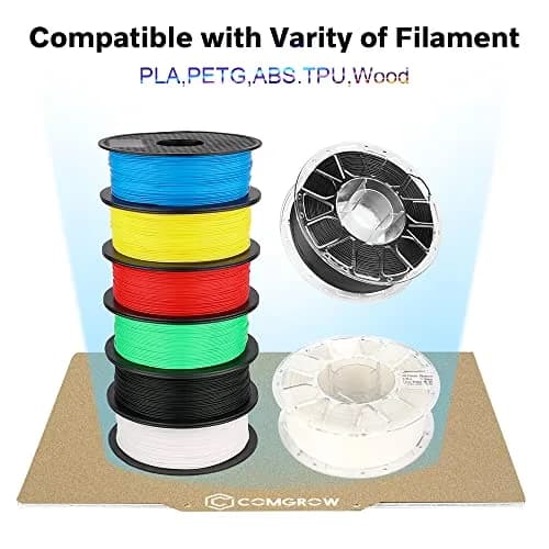Comgrow PEI Sheet 235x235mm for Ender 3 Series 3D Printers | Textured One-Sided PEI Build Surface thumbnail 3