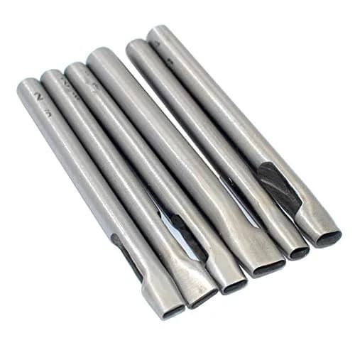 DGOL Leather Oval Hole Punch Kit 6 Sizes | Durable Carbon Steel, Easy to Use, 6 pcs thumbnail 2