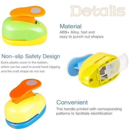 Wsyhomie 1.5 inch (38mm) Circle Punch for Paper Crafts | Lever Action for Scrapbooks & Cards thumbnail 5