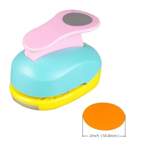 Wsyhomie 2 inch (50.8mm) Circle Craft Punch | Paper Crafting Tool for Cards & Scrapbooks thumbnail 2