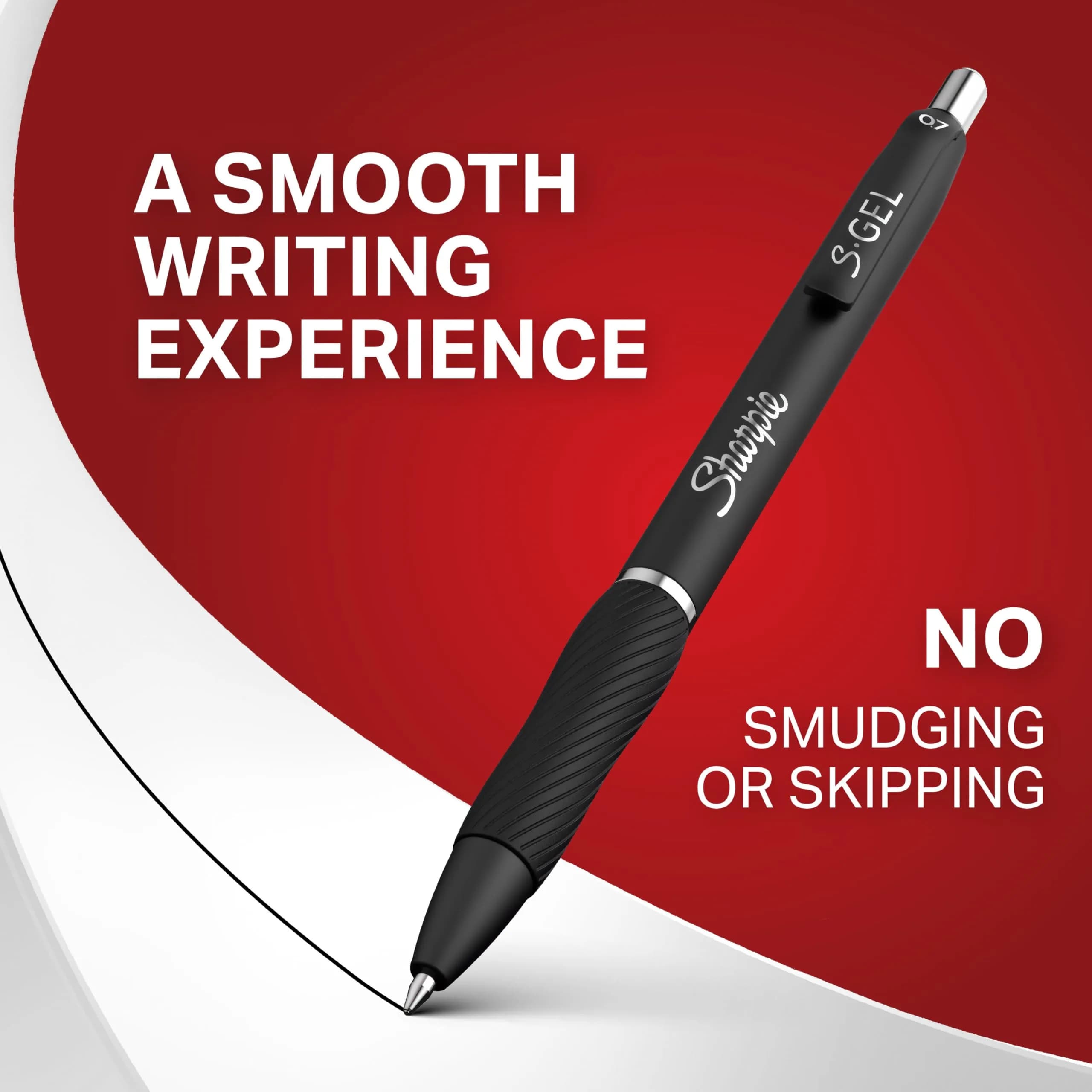 Sharpie S-Gel Pens, Medium Point (0.7mm), Black Ink, 4 Count | Smooth Ink Flow for Writing - view 4