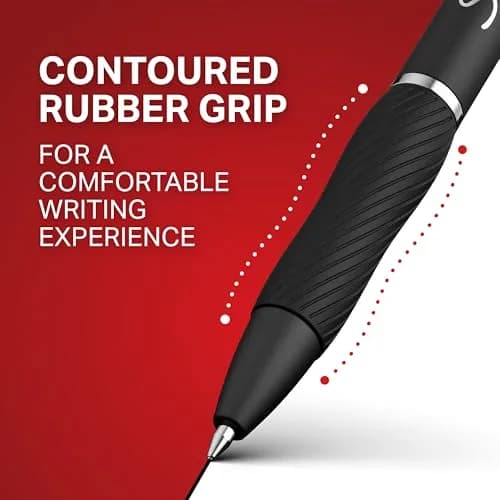 Sharpie S-Gel Pens, Medium Point (0.7mm), Black Ink, 4 Count | Smooth Ink Flow for Writing thumbnail 5