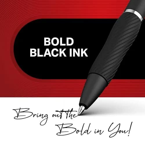 Sharpie S-Gel Pens, Medium Point (0.7mm), Black Ink, 4 Count | Smooth Ink Flow for Writing thumbnail 3